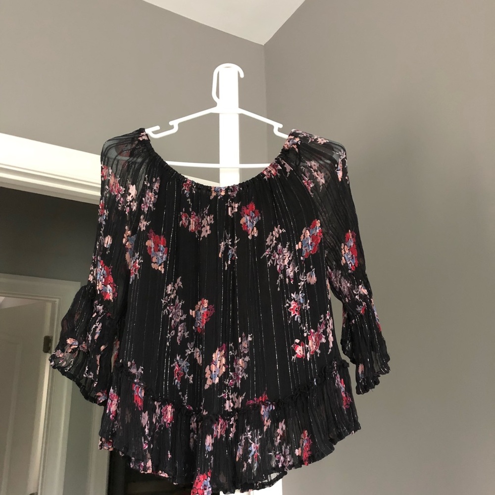 BoHo Lucky Brand Shirt w/Bell Sleeves, Size Small